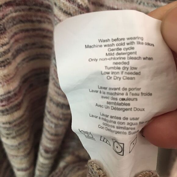 Jessica Simpson striped longsleeve top L - Picture 7 of 7